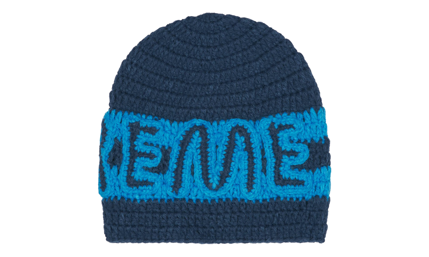 Crochet Logo Beanie "FW25 - Navy" SU27867