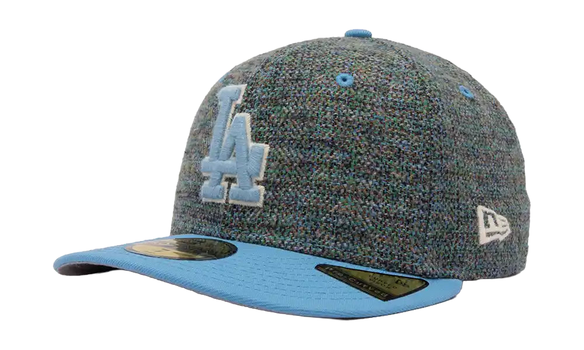 59FIFTY LA Dodgers MLB Fitted Hat "Tweedy Cotton Pastel Blue" NE531