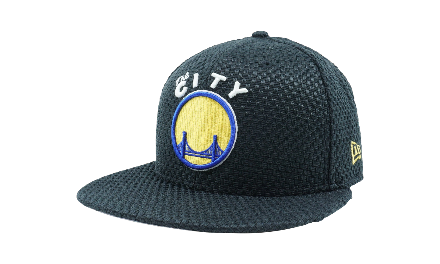 59FIFTY Golden State Warriors 2016 'The City' Street Flow Fitted Hat "Black Weave Pattern" NE595