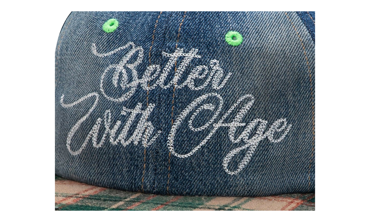 Heritage Reconstructed Denim Hat "Denim / Green" BWA256