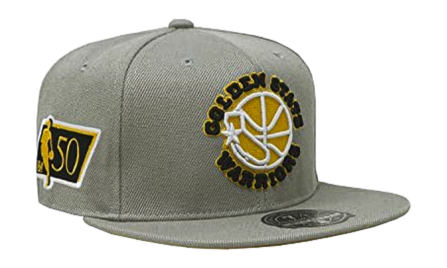 NBA Hardwood Classics Fitted Cap "Golden State Warriors - Sunny Gray" 6HSFDX21134 GSWGREY