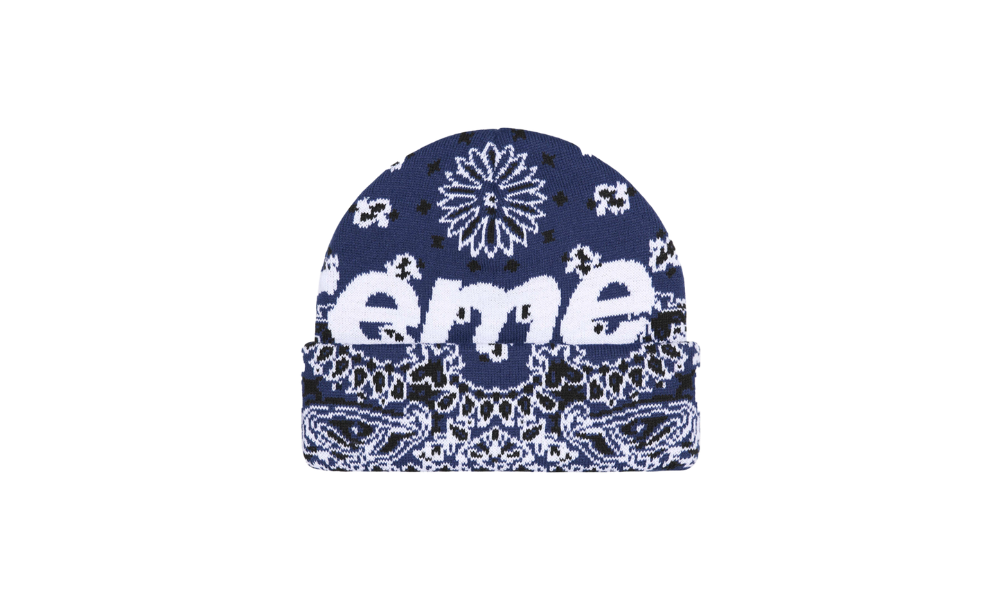 Bandana Big Logo Beanie "FW24 - Navy Bandana" SU897