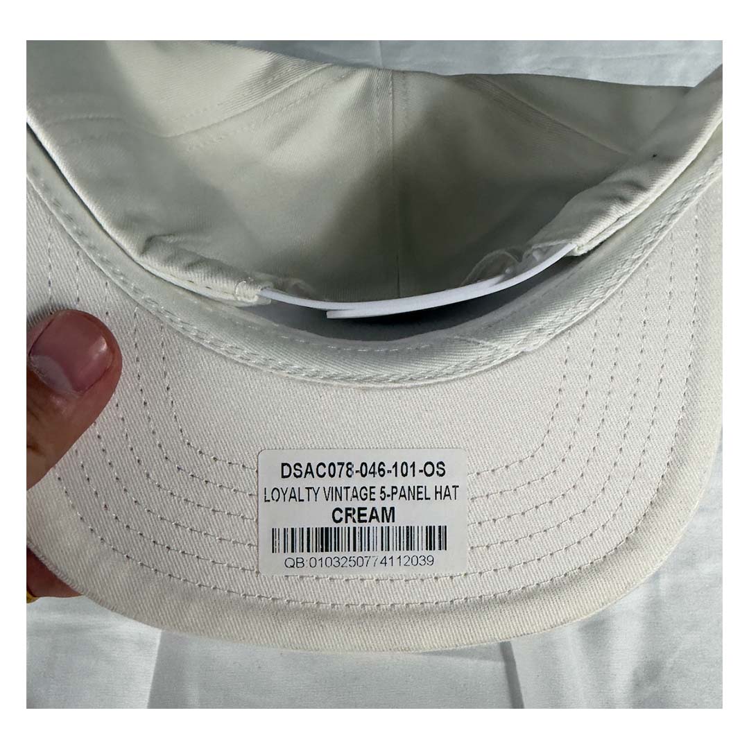 Darcsport Loyalty Vintage 5 Panel Hat Cream