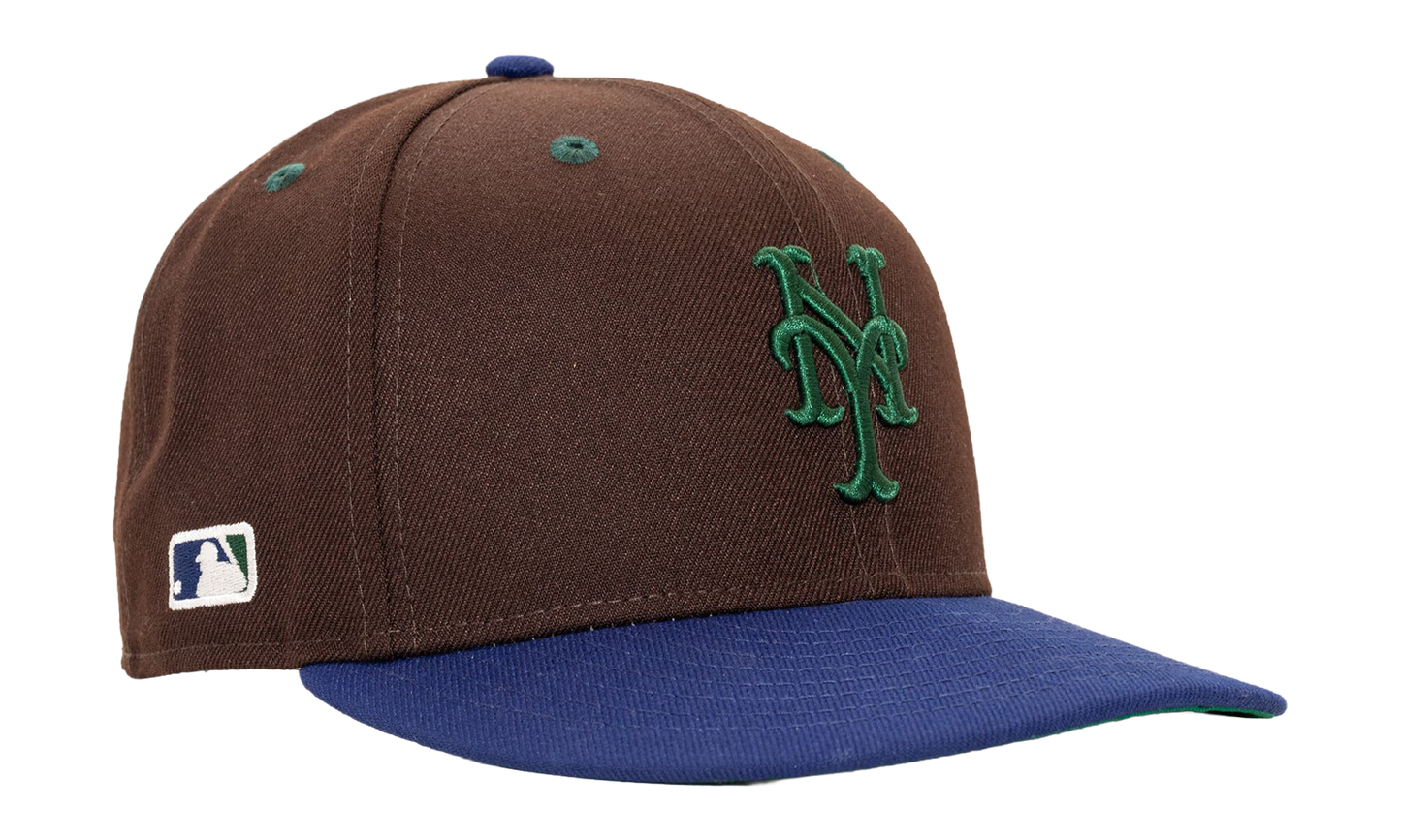 59FIFTY New York Mets Fitted Hat "Brown / Blue - Visor" NE1250