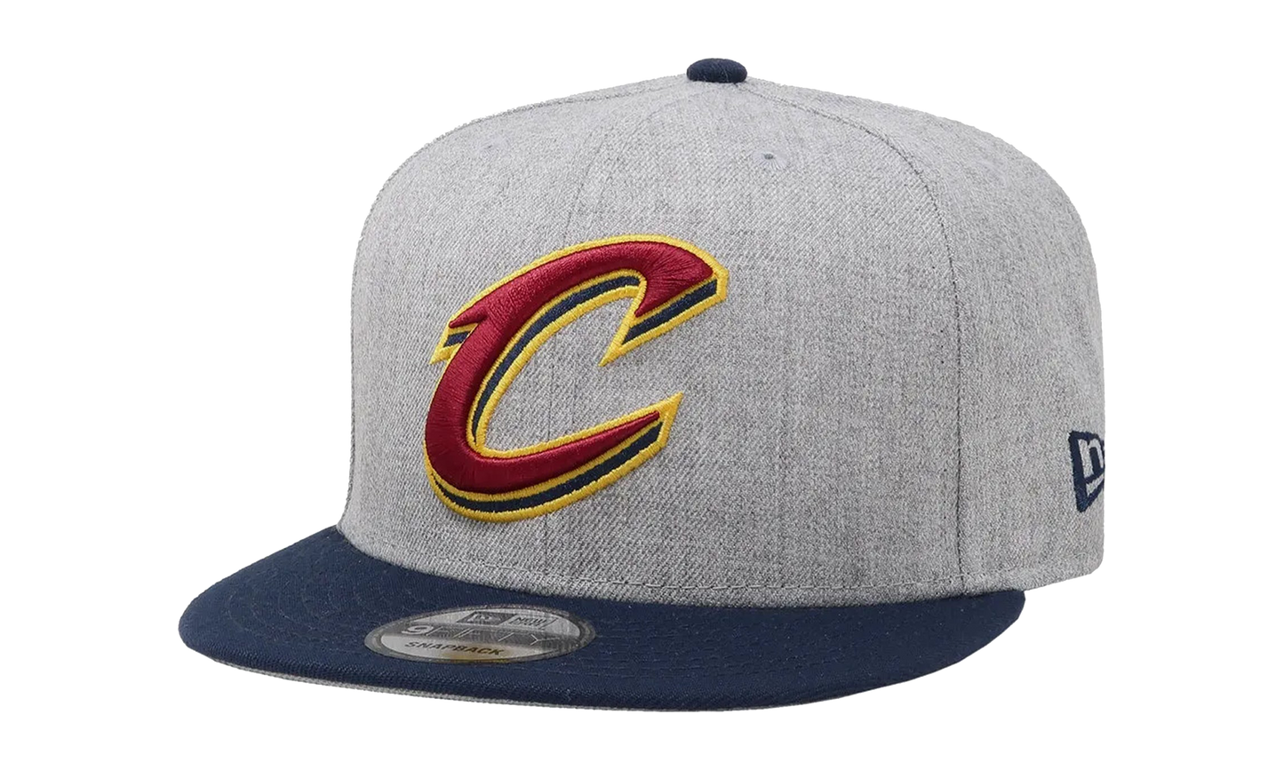 9FIFTY Cleveland Cavaliers 2Tone Snapback Hat "Grey / Navy - Brim" NE985