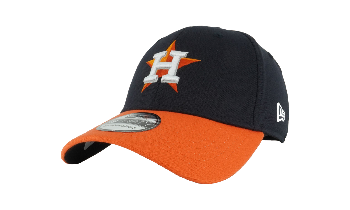 39THIRTY Houston Astros Team Classic Flex Fit Hat "Black / Orange - Visor" NE584