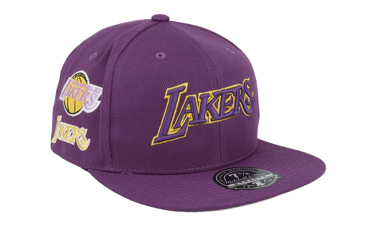 NBA Hardwood Classics Team Origins Fitted Cap "Los Angeles Lakers - Purple" 6HSFSH22016 LALPURP