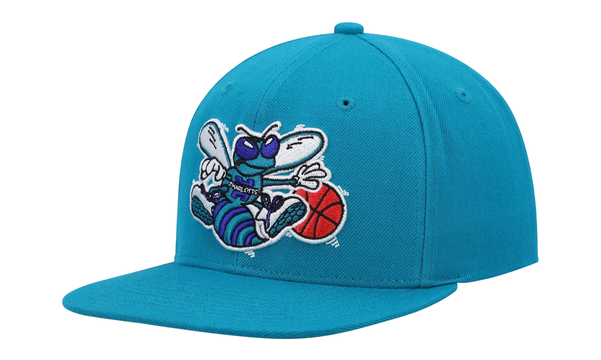 NBA Hardwood Classics Team Ground 2.0 Fitted Cap "Charlotte Hornets - Teal" HHSF3259 CHOYYPPPTEAL