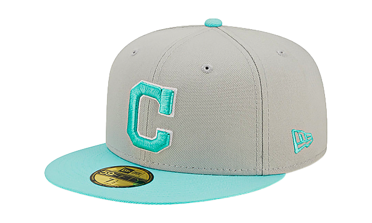 59FIFTY Cleveland Guardians Authentic Fitted Hat "Grey / Teal - Visor" NE795