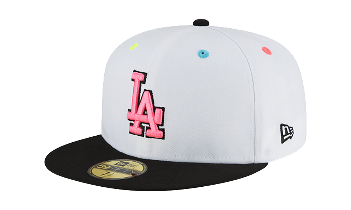 59FIFTY Los Angeles Dodgers 2020 World Series Fitted Hat "White / Black / Gray - Under Brim" NE827