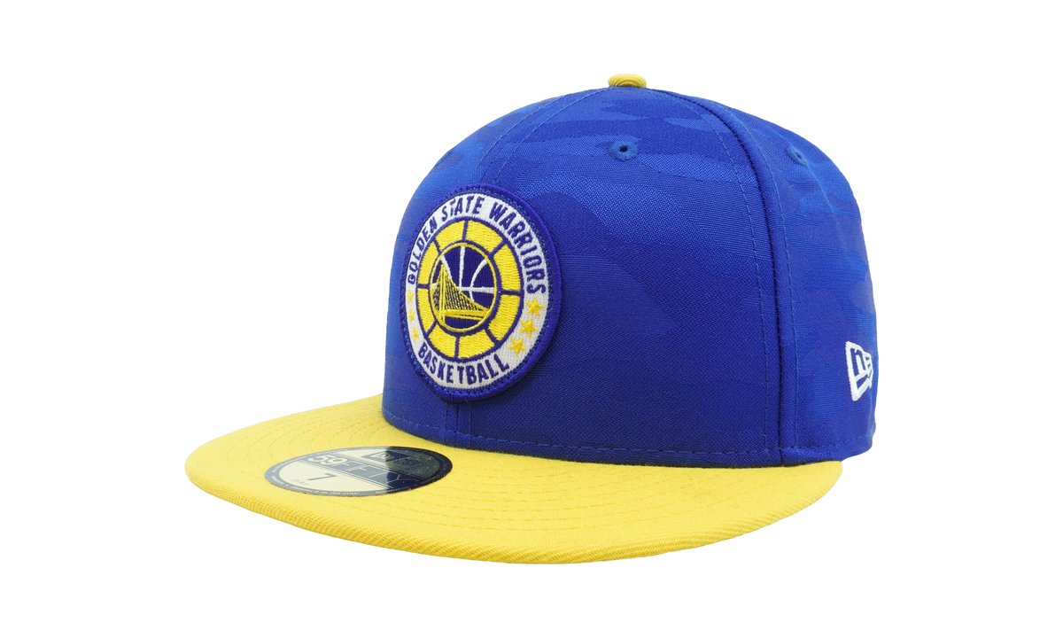 59FIFTY Golden State Warriors 2018 Tip-Off Fitted Hat "Blue / Yellow - Brim" NE675