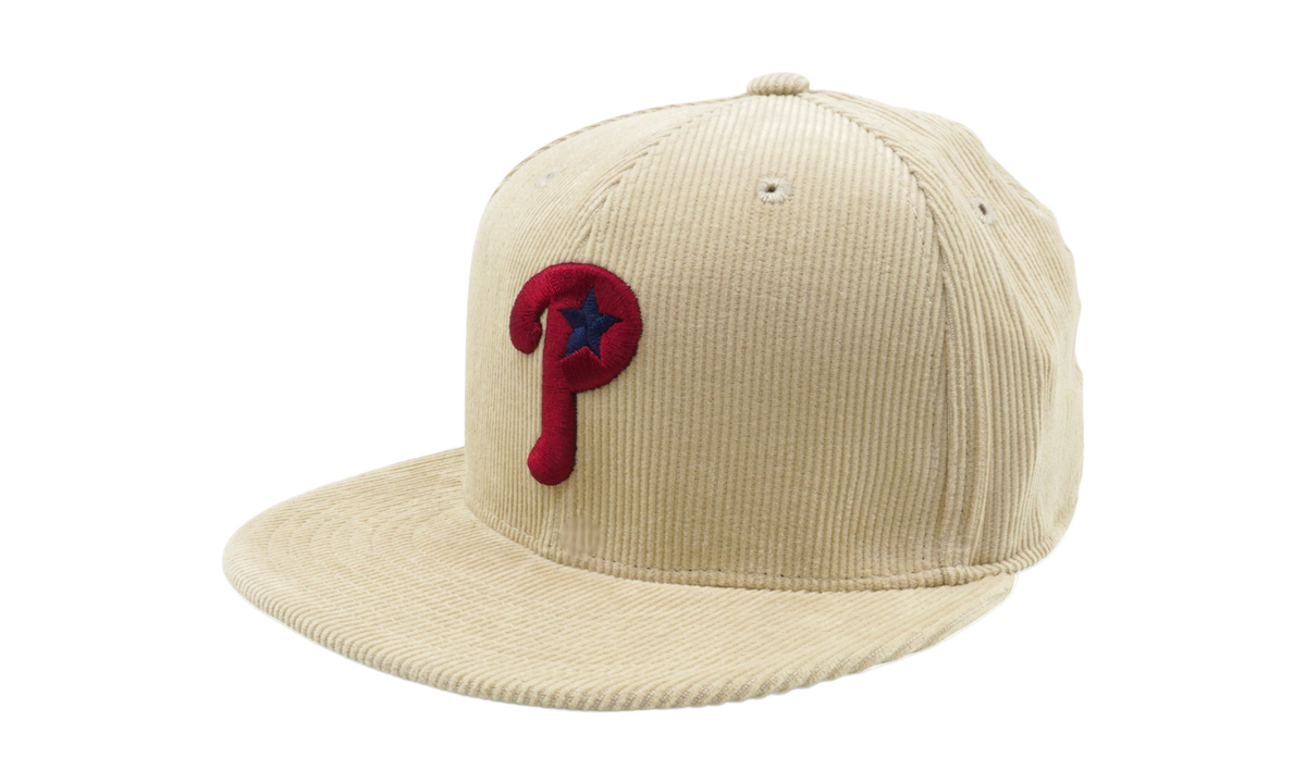 MLB Team Cord Fitted Phillies 2004 Cap "Cream" 6HSF1838 PPH04PPPCREA