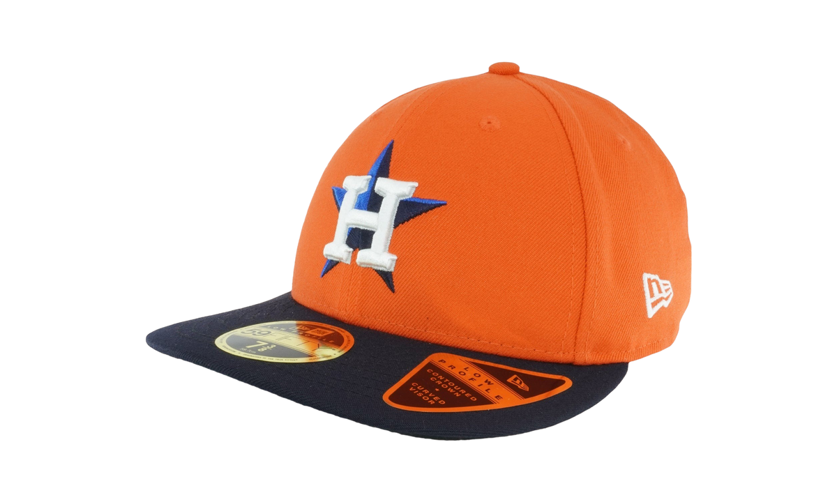 59FIFTY Houston Astros 2017 Low Profile Authentic Fitted Hat "Dark Orange / Black - Under Brim" NE981