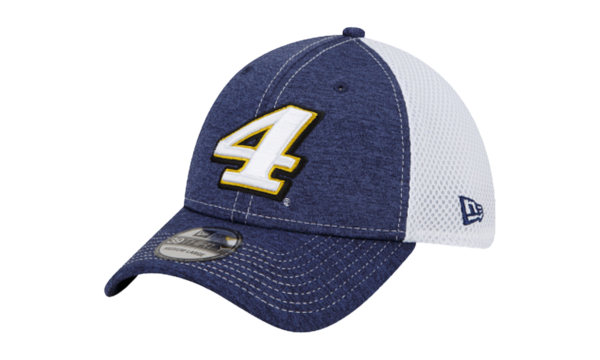 39THIRTY Kevin Harvick Mega Team Neo Flex Fit Hat "Navy Blue Heather and White" NE739