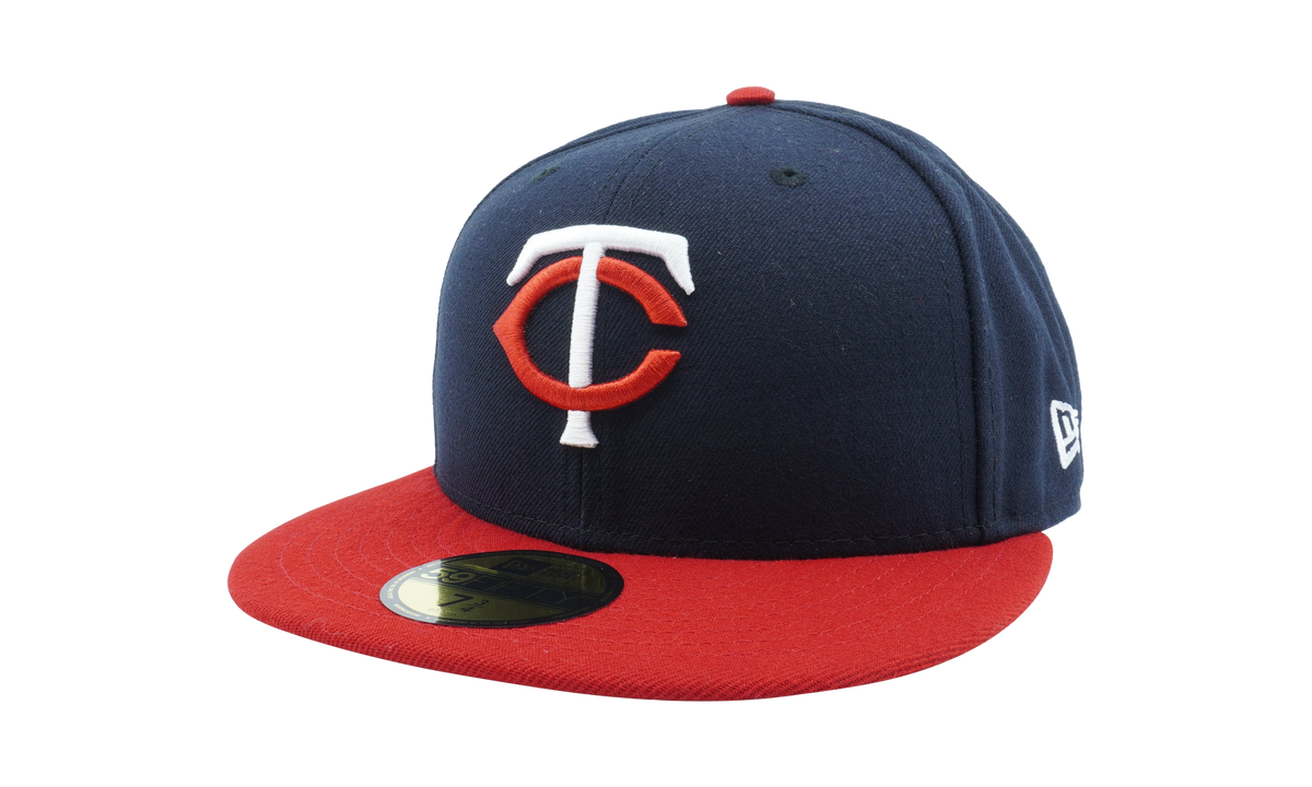 59FIFTY Minnesota Twins On-Field Authentic Collection Fitted Hat "Navy / Red - Brim / Red - Top Button" NE969