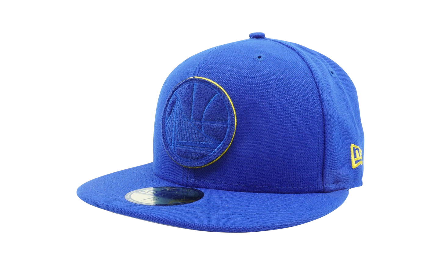 59FIFTY Golden State Warriors Suede Patcher Fitted Hat "Blue" NE1150