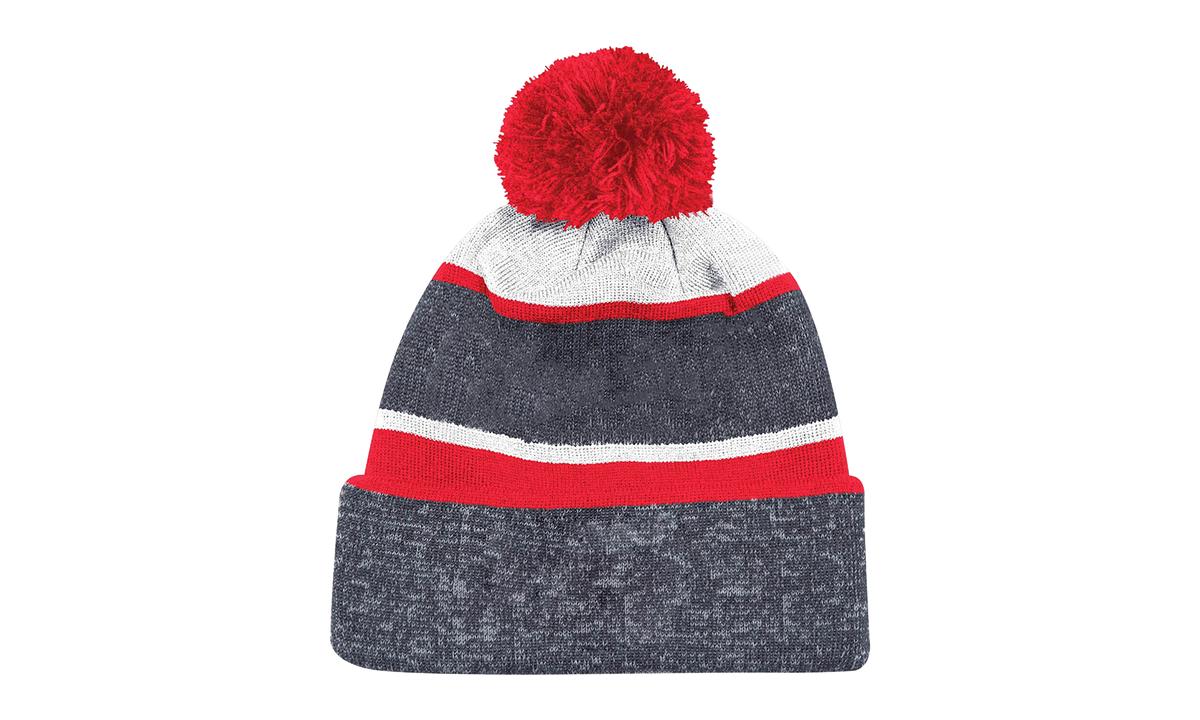 Stripe Pom Knit Beanie "Chicago Bulls Grey" BH48B3 GRY