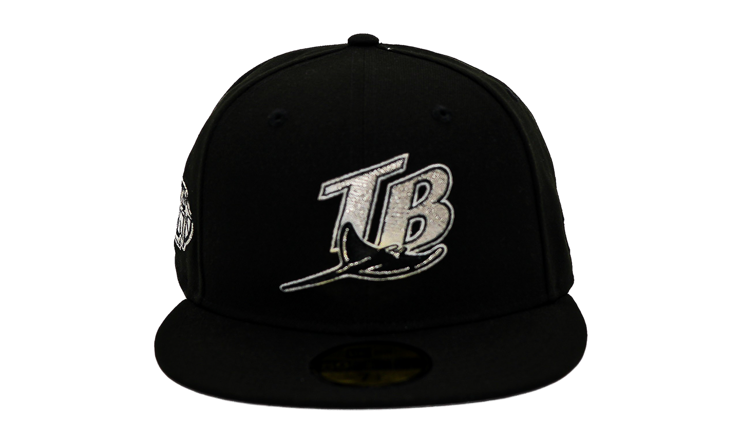 5950 Tampa Bay Rays Fitted Hat "25 Seasons" "Metallic Silver - FRSH Exclusive" NE1213