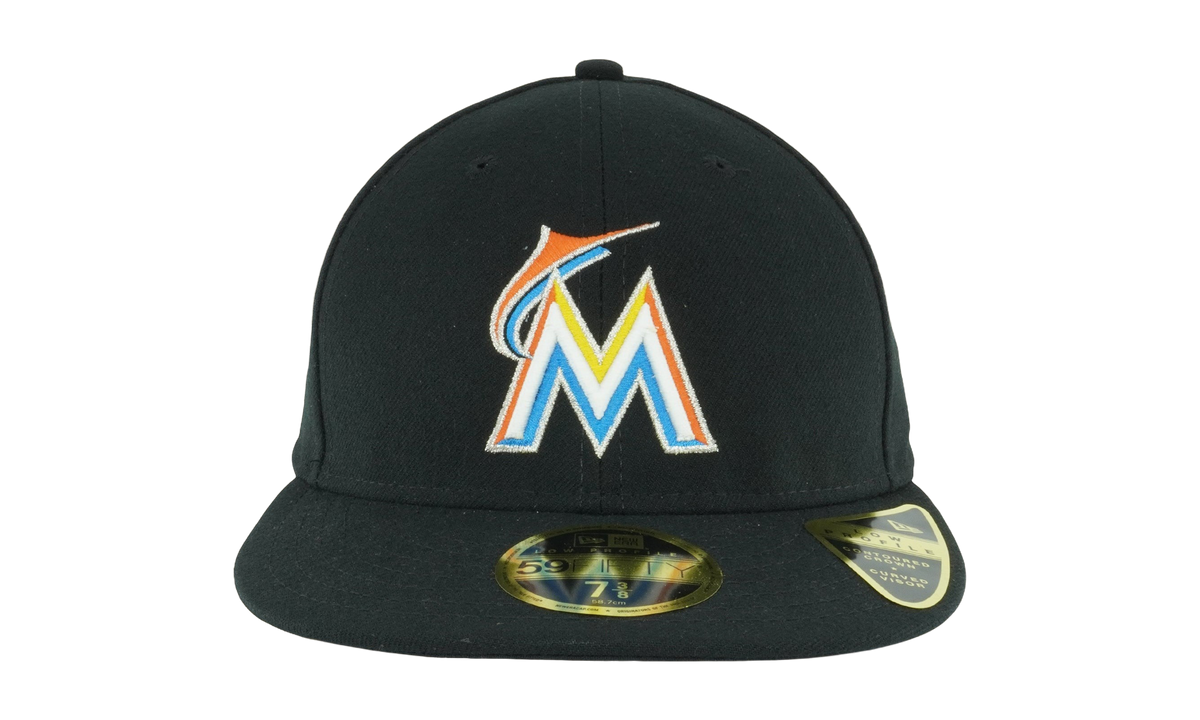 59FIFTY Miami Marlins 2018 Home Low Profile Authentic Fitted Hat "Black" NE997