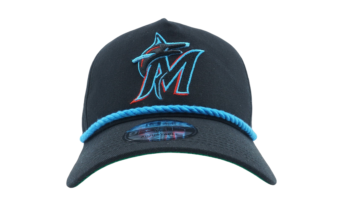 9FORTY Miami Marlins String Snapback Hat "Navy" NE825