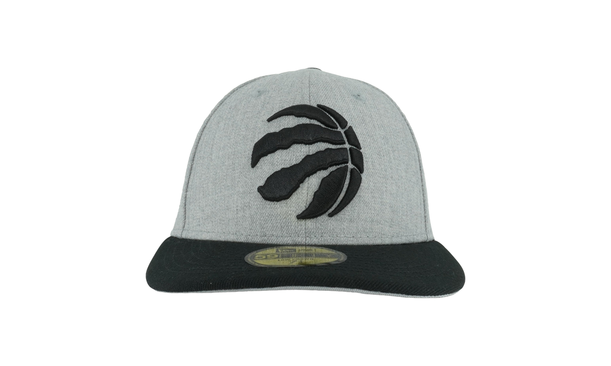 59FIFTY Toronto Raptors Low Profile Authentic Fitted Hat "Grey / Black - Brim / Grey - Under Brim" NE952