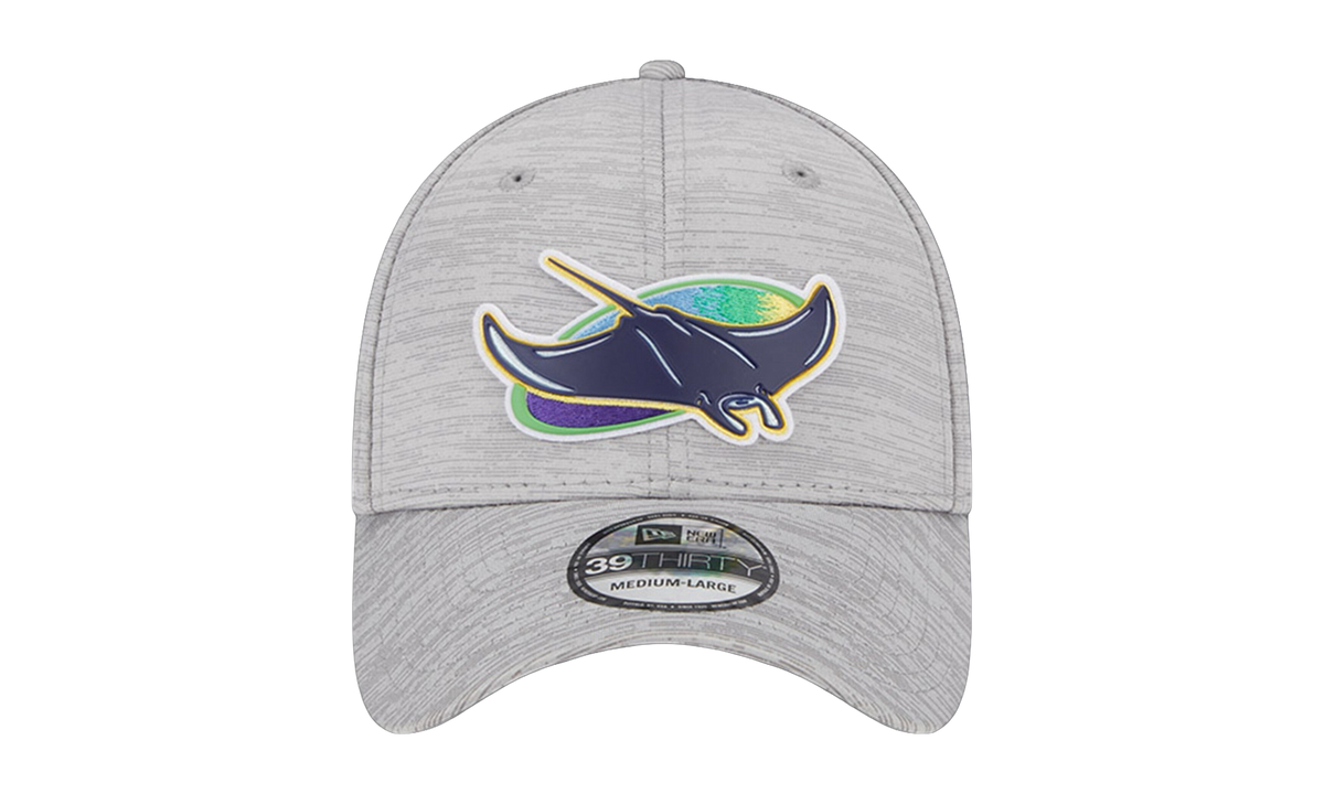 39THIRTY Tampa Bay Rays Clubhouse Flex Fit Hat "Heather Grey / Navy - Brim" NE859