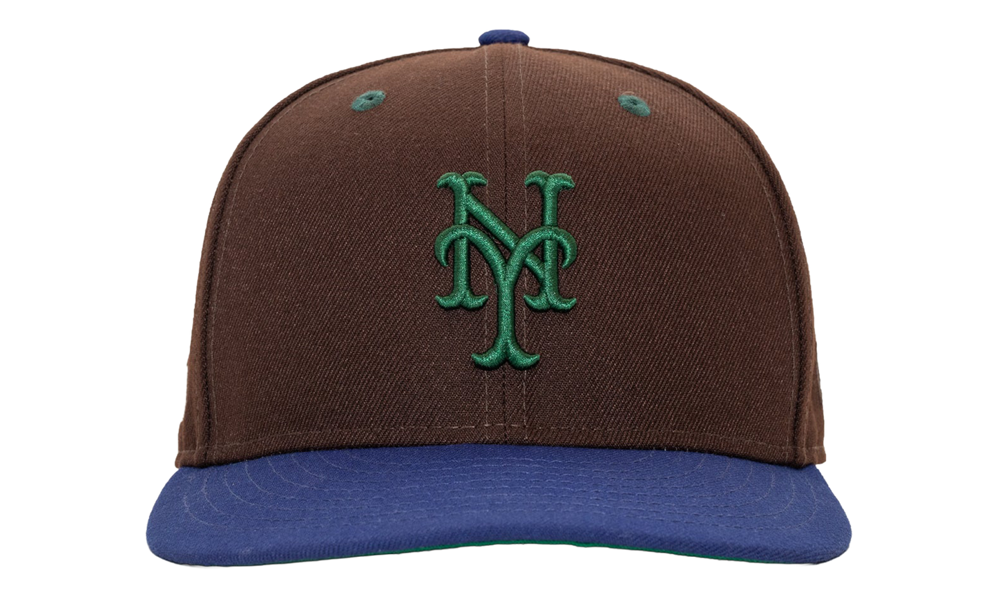 59FIFTY New York Mets Fitted Hat "Brown / Blue - Visor" NE1250