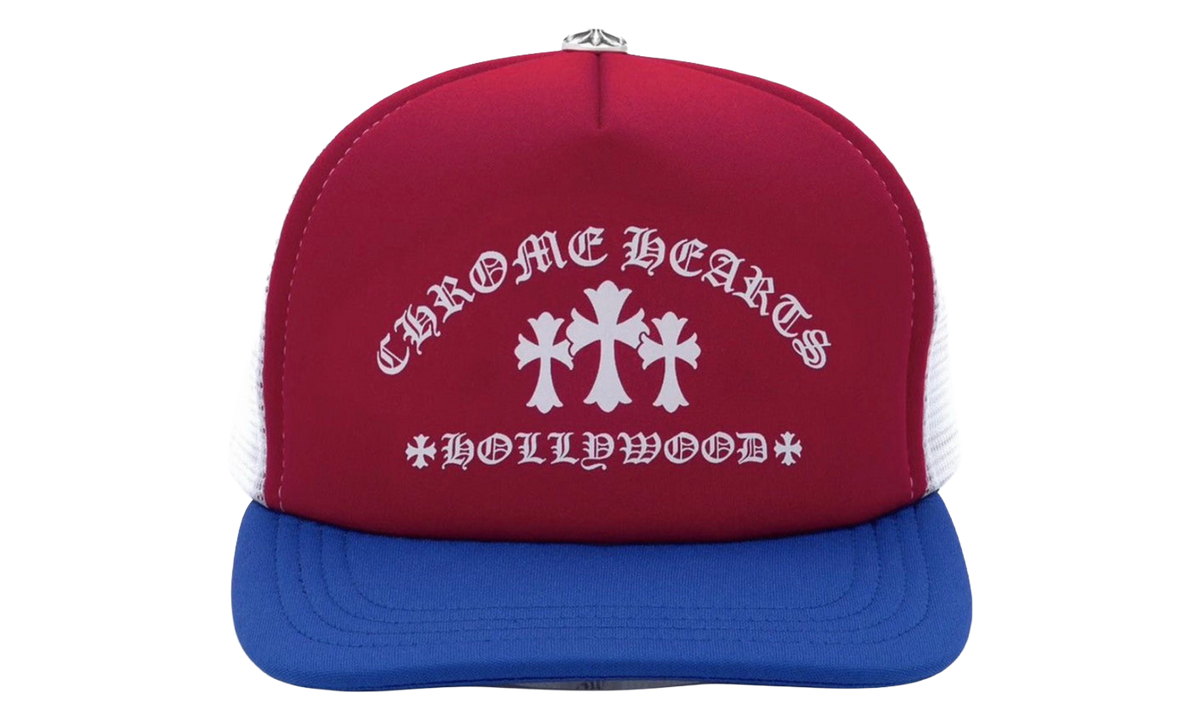 Hollywood Triple Cross Trucker Hat "Red / Blue / White" CHRM1535