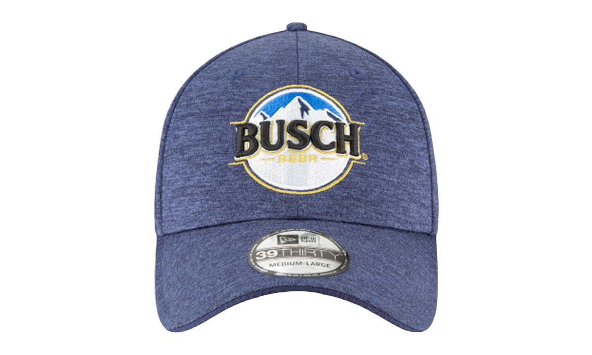 39THIRTY Busch Beer NASCAR Kevin Harvick Flex Fit Hat "Navy Blue Heather" NE659