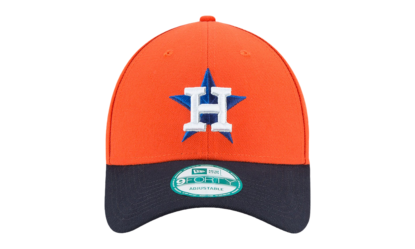 9FORTY Houston Astros The League Strapback Hat "Orange / Black - Visor" NE589