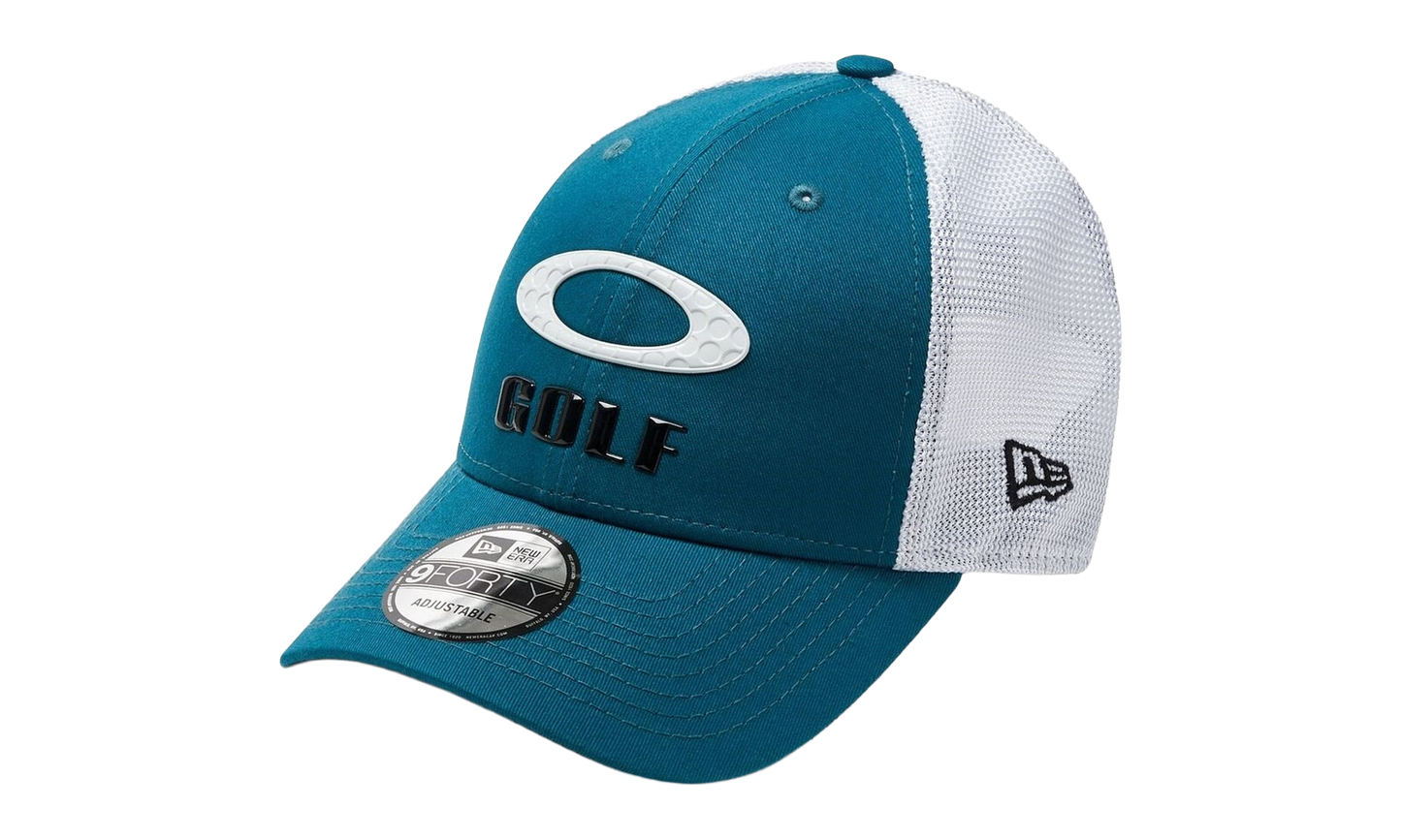 9FORTY OAKLEY x New Era Heather New Era Stripe Golf Snapback Hat "Petrol" 912145LDS 9PE