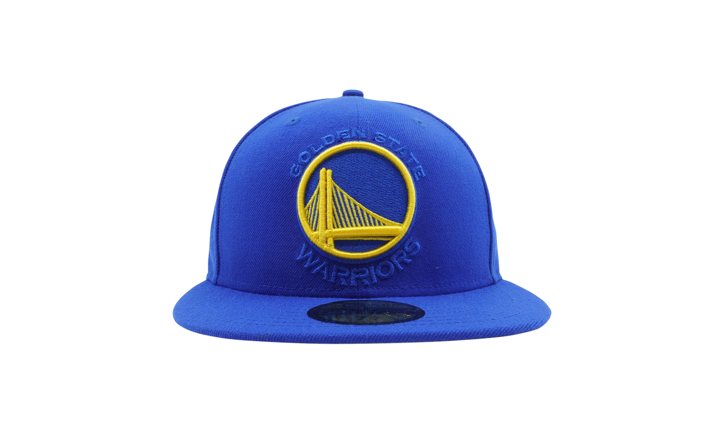 59FIFTY Golden State Warriors Logo Popped Fitted Hat "Royal Blue" NE1130