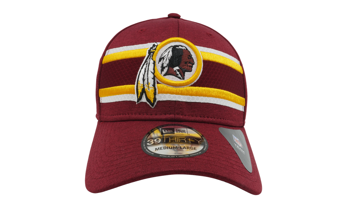 39THIRTY Washington Redskins Authentic On-Field Flex Fit Hat "Red / White - Under Brim" NE711