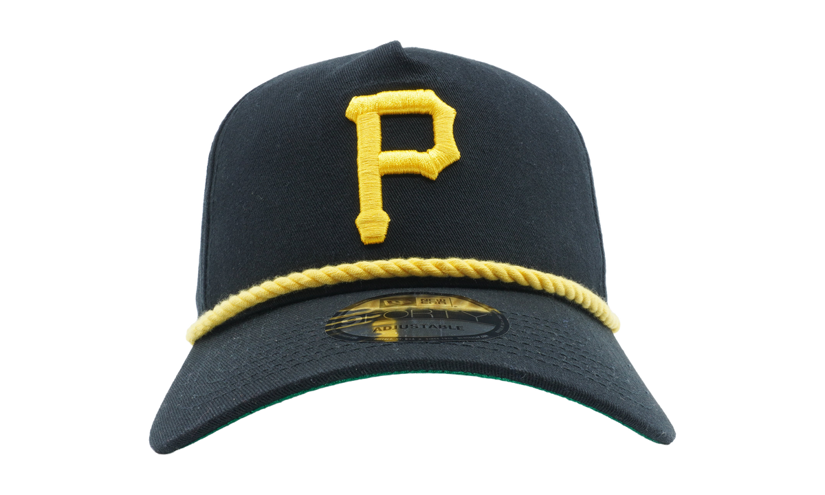 9FIFTY Pittsburgh Pirates Snapback Hat "Black / Gold - Cord / Green - Under Brim" NE824