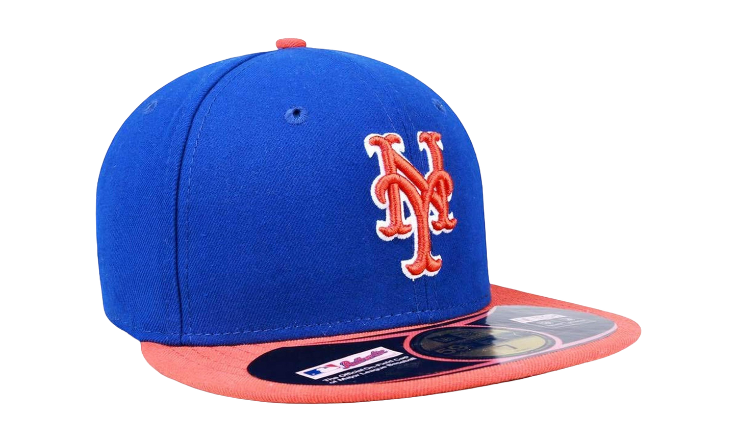 59FIFTY New York Mets Authentic Collection Fitted Hat "Royal Blue / Orange - Brim" NE933