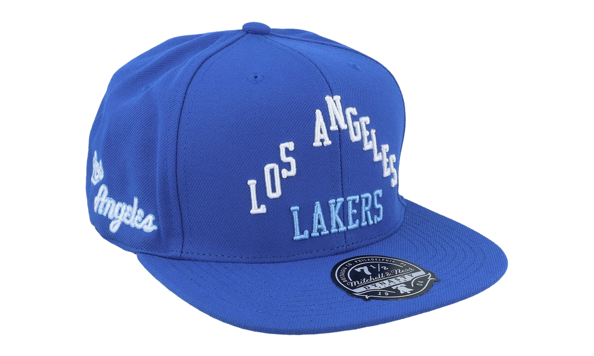 NBA Hardwood Classics Logo History Fitted Cap "Los Angeles Lakers - Blue" HHSF5150 LALYYPPPBLUE