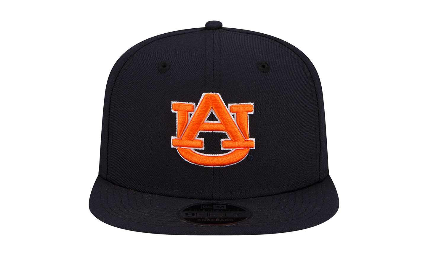 9FIFTY Auburn Tigers Snapback Hat "Navy / Orange - Logo" NE1009