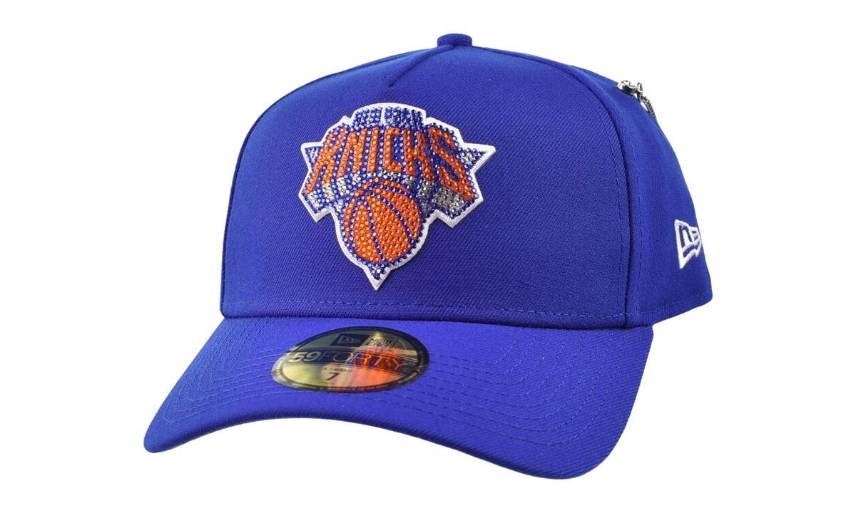 59FORTY NBA26 Draft New York Knicks Rhinestones Fitted Hat "Blue" 60861528