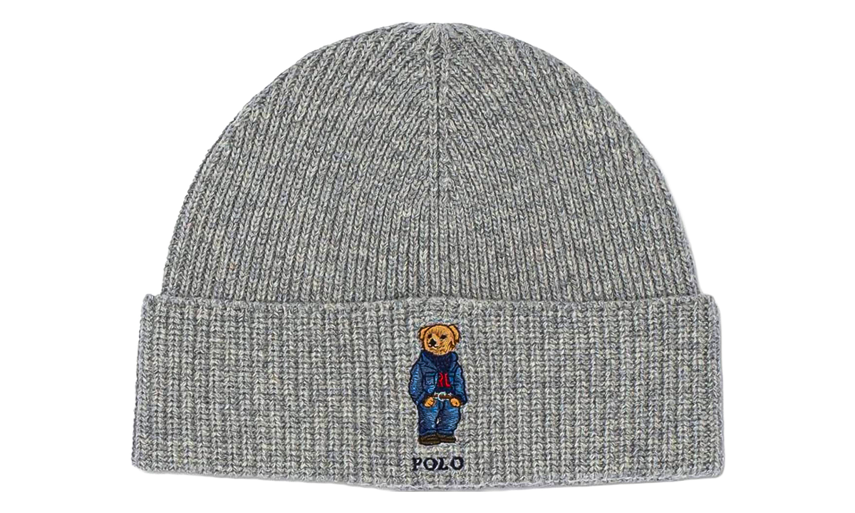 SOLID DENIM BEAR BEANIE "Grey" PC0826 032