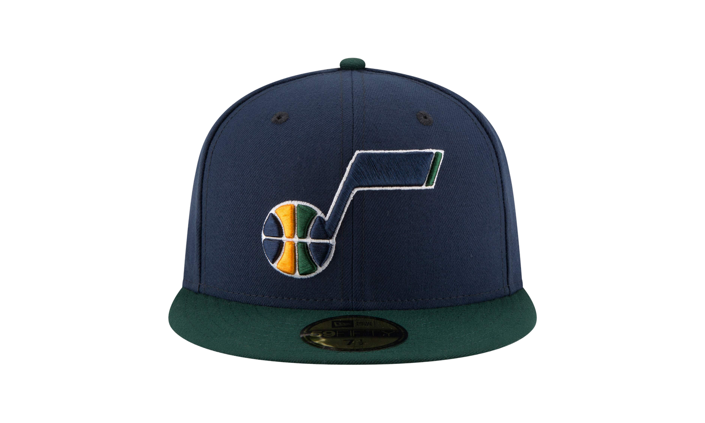 59FIFTY Utah Jazz 2Tone Fitted Hat "Navy / Dark Green - Brim" NE942