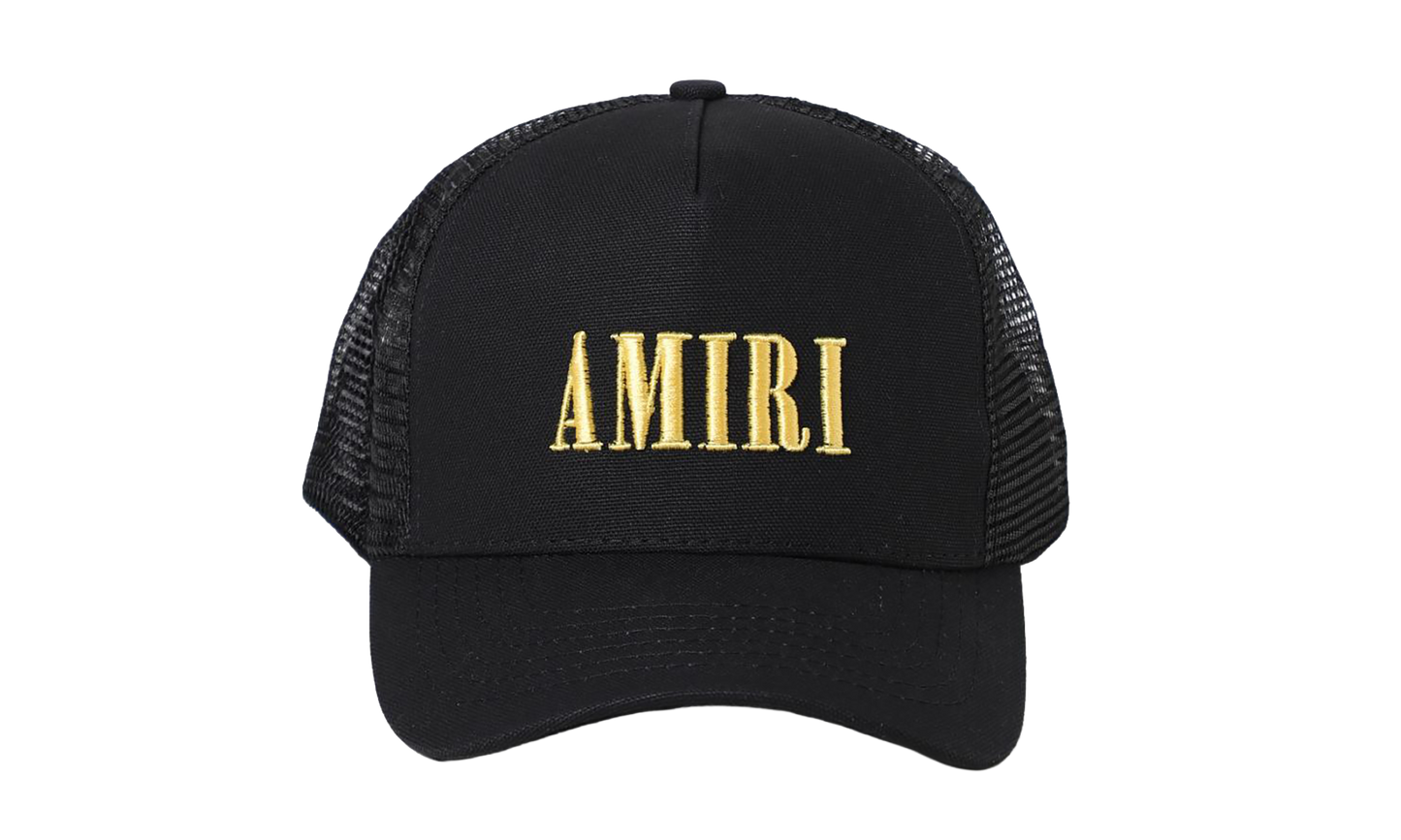 Core Logo Trucker Hat "Black / Yellow" XMAH001 011 BLAC