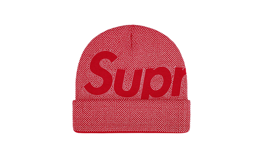 Studded Knockout Big Logo Beanie "FW25 - Red" SU26790