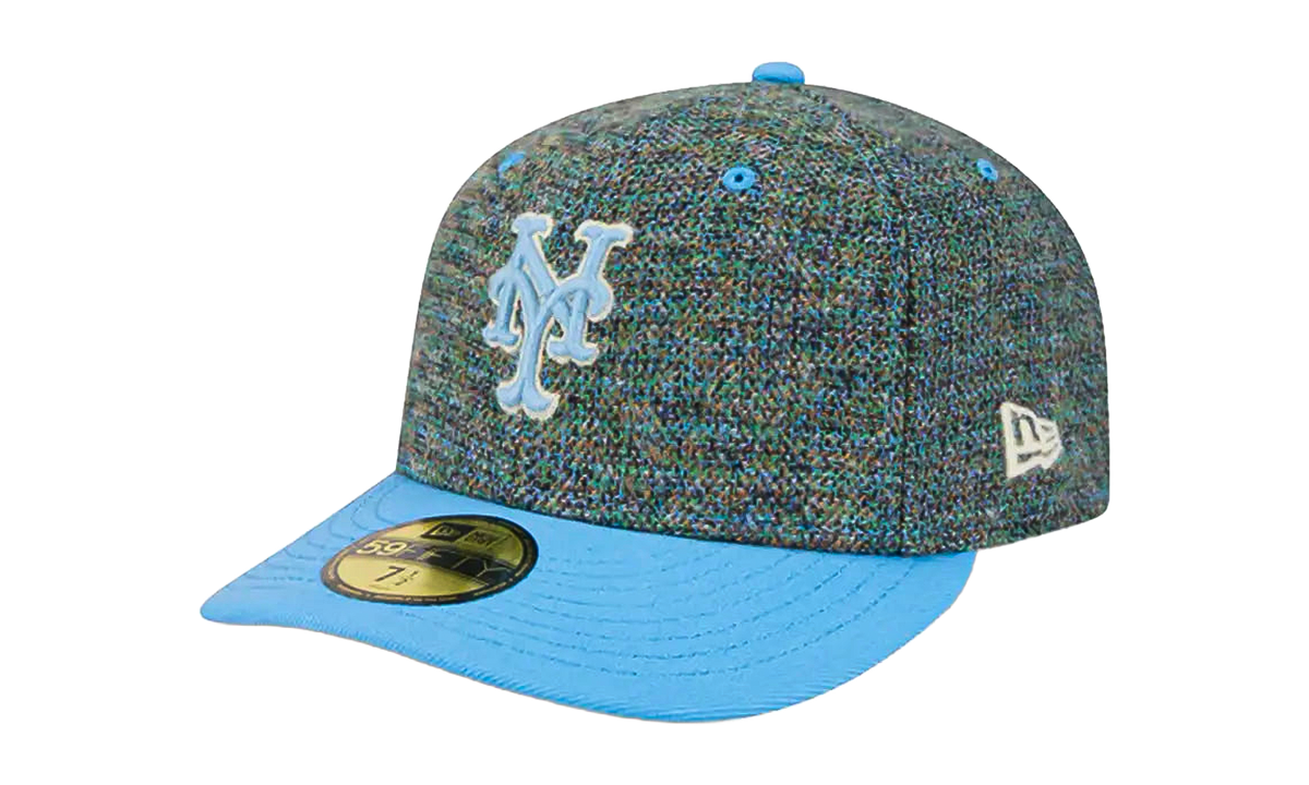 59FIFTY New York Mets Three Looms Fitted Hat "Tweedy Cotton Radiant Blue" NE530