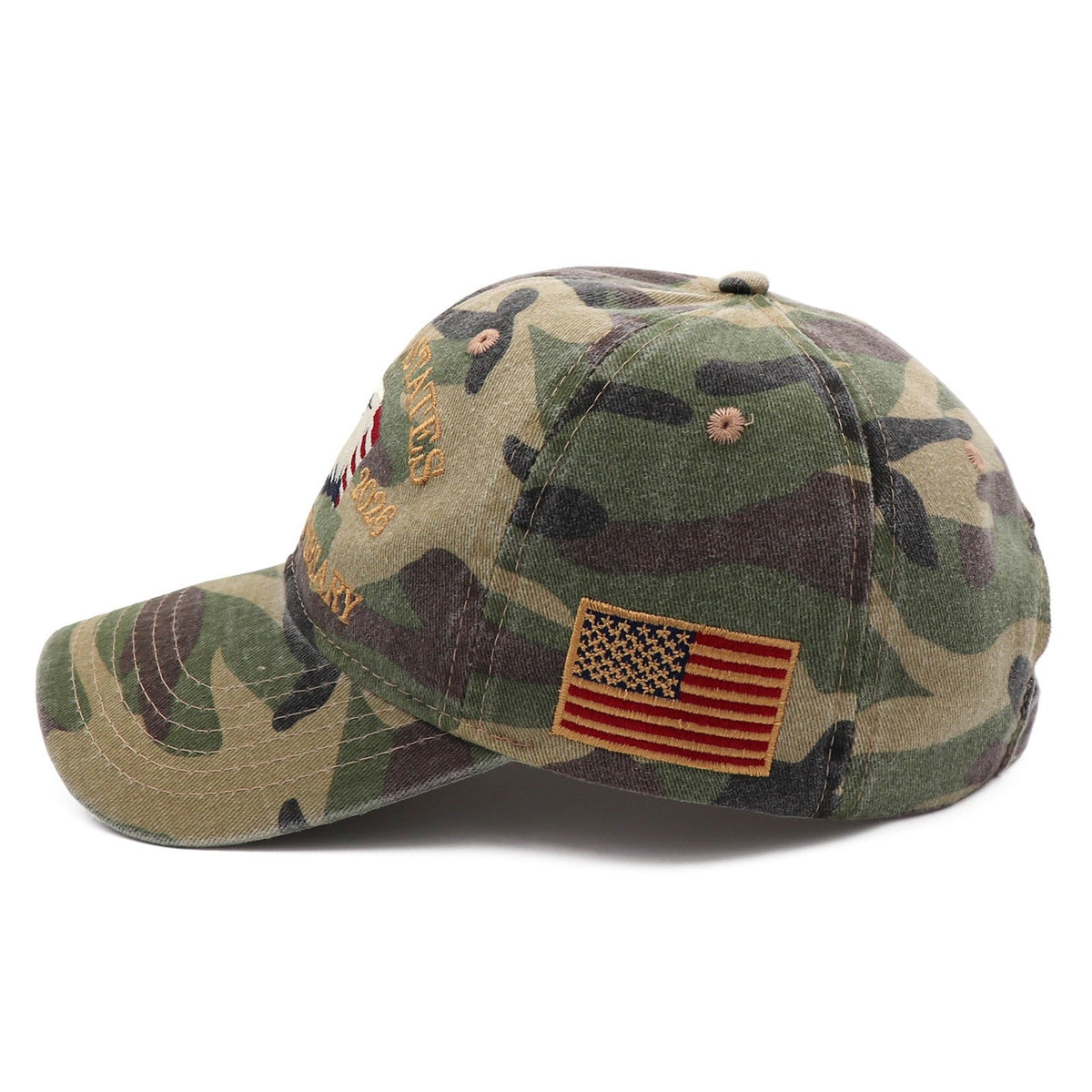 USA 250th Anniversary Eagle Embroidered Cap (1776–2026) – Camo