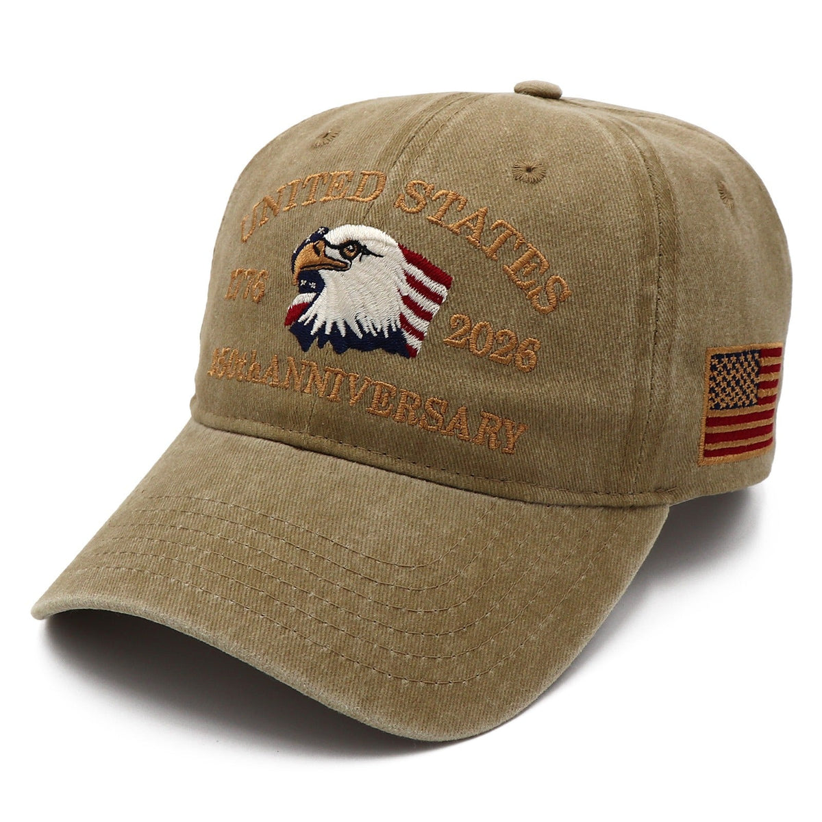 Exclusive USA 250th Anniversary Eagle Cap (1776–2026) — Embroidered