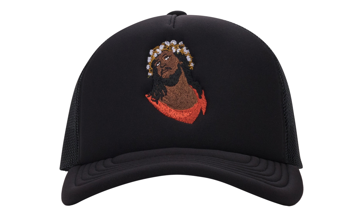 Crown Made of Cotton Trucker Hat "Black" DT968