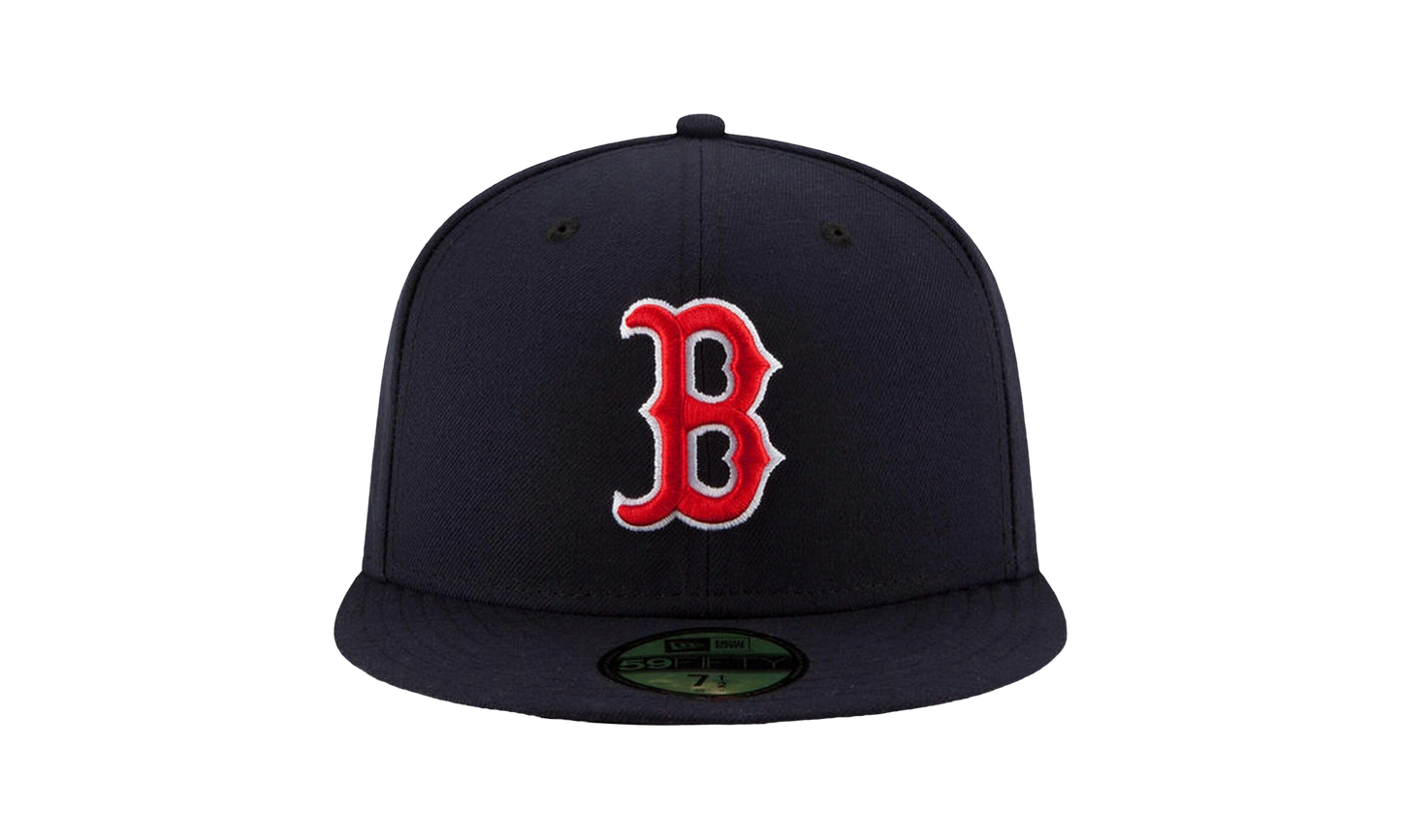 59FIFTY Boston Red Sox On-Field Fitted Hat "Navy / Black - Brim" NE936