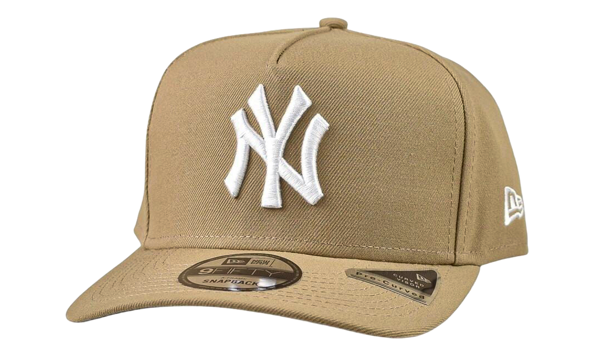 9FIFTY A-Frame New York Yankees Snapback Hat "Khaki / White" NE1246