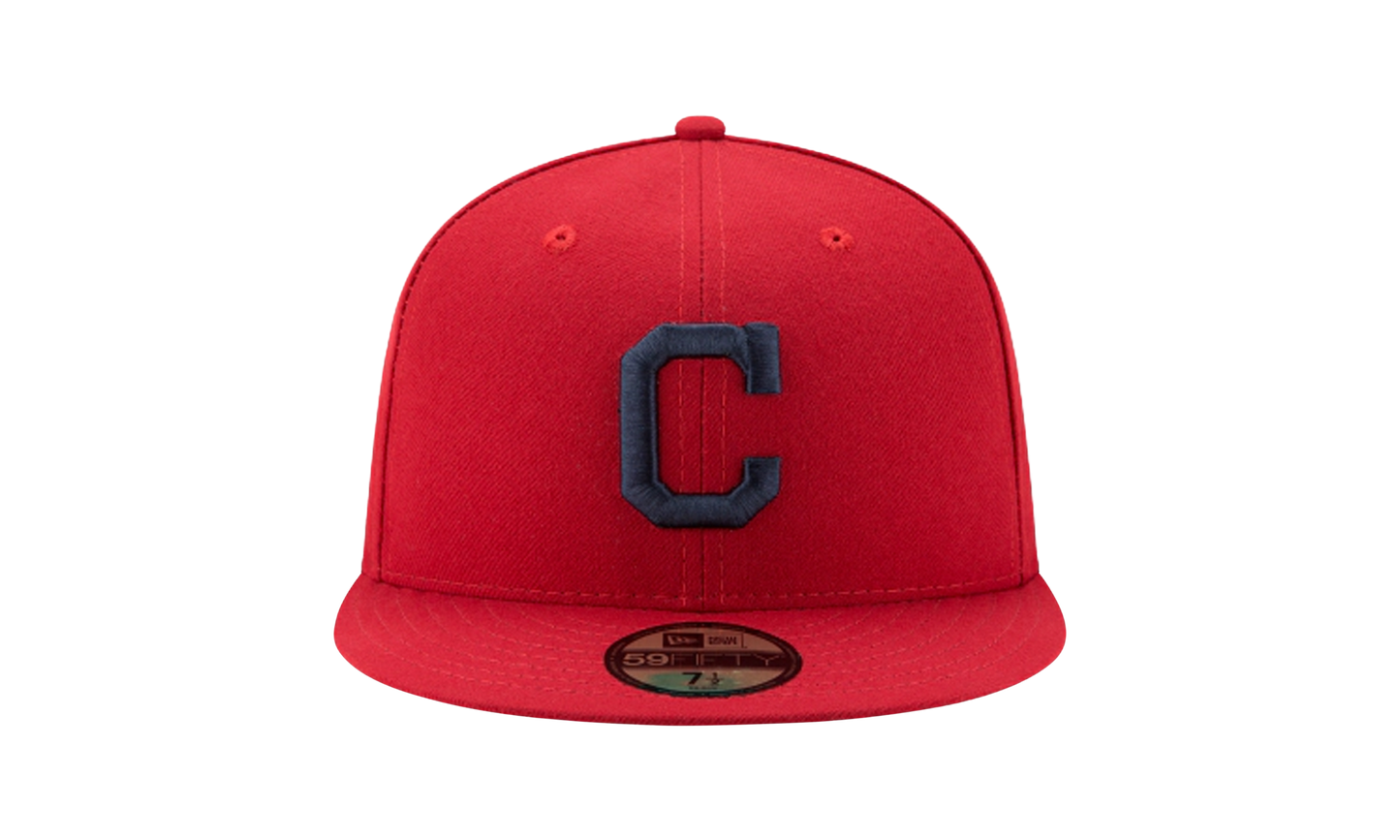 59FIFTY Cleveland Indians 2017 Authentic Fitted Hat "Red" NE966