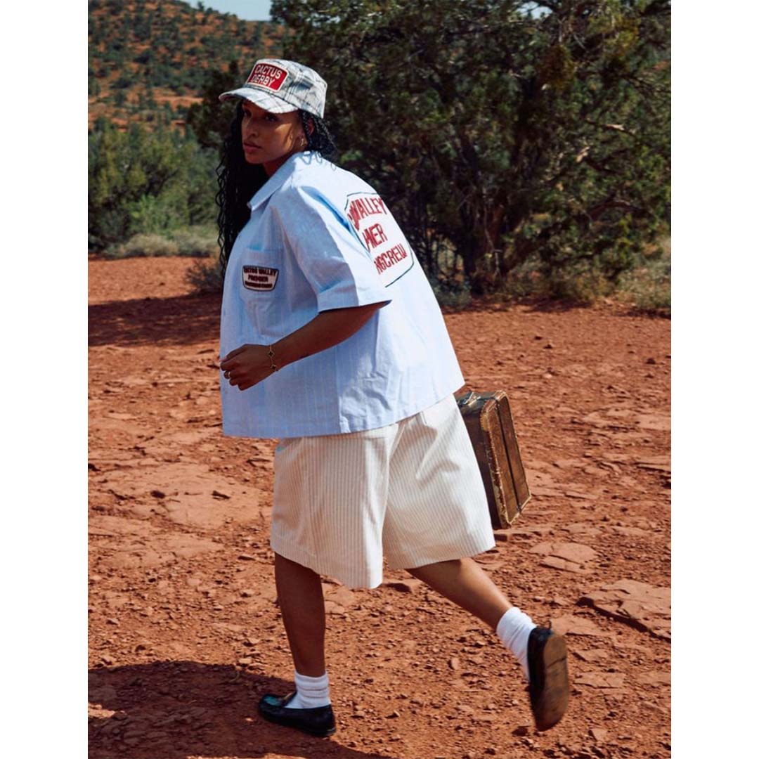 Cactus Valley Flannel Painters Cap Blue Hat